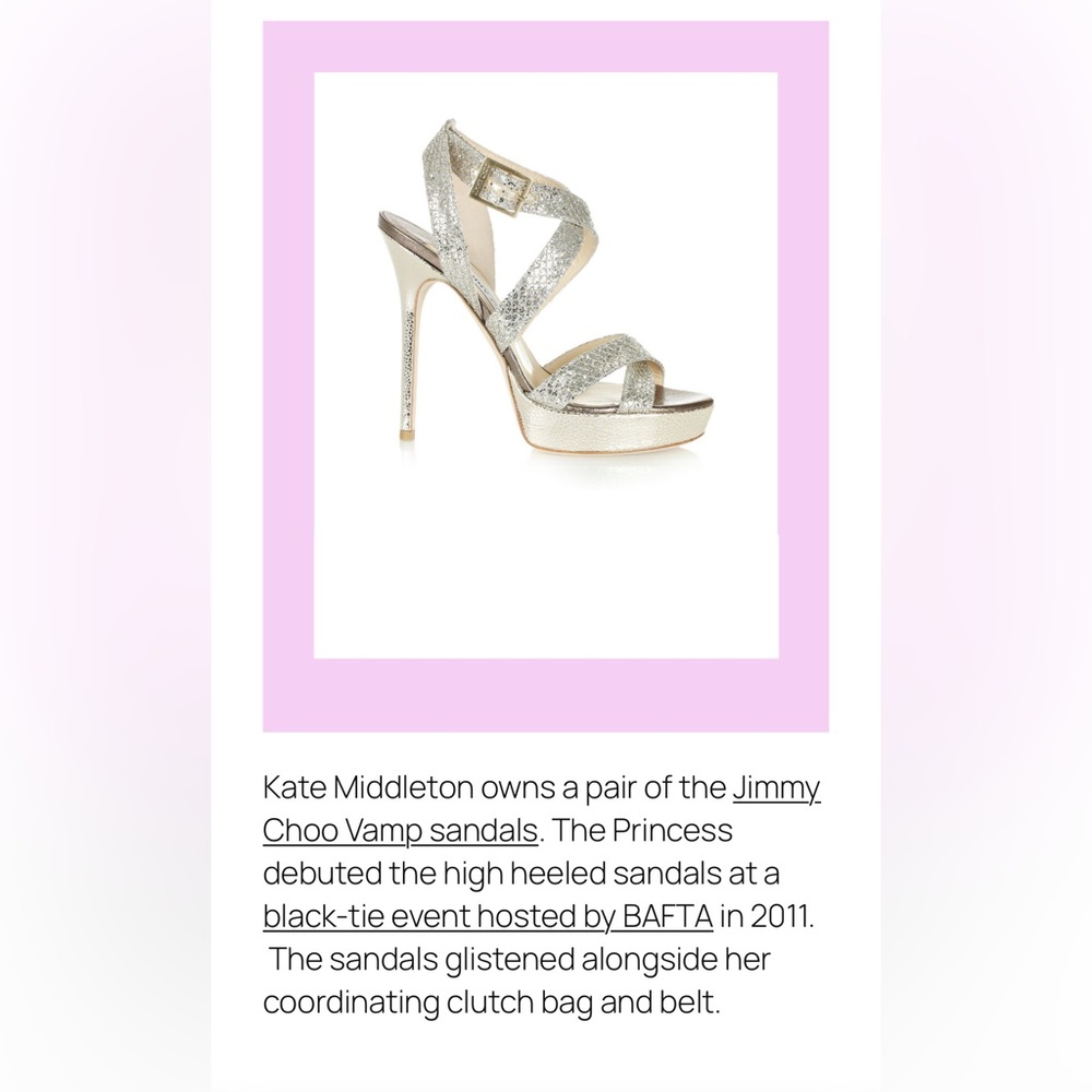 JIMMY CHOO Vamp Pump - Size 8.5